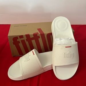 New Fitflop Iqushion Slides White US07